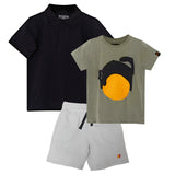 Organic Cotton Mix 'n' Match set of 3 | T-shirt & Shorts