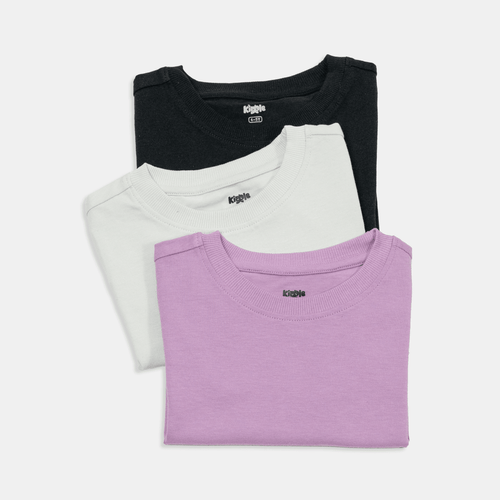 Organic Cotton Short Sleeve Tee – Pack of 3 (Kids 2–6Y)