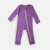 Diagonal Zipper Romper Orchid