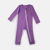 Diagonal Zipper Romper Orchid