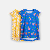 Wavy Sleeve Tee Pack of 2