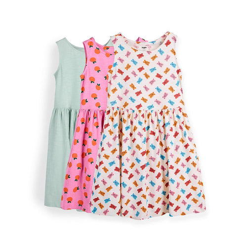 Frill Dress Flower pack of 3