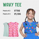 Wavy Sleeve Tee Stars