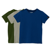 Organic Cotton Short Sleeve Tee – Pack of 3 | Navy, Sage & Forest
