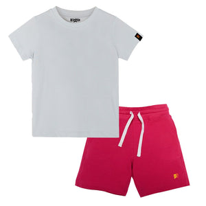 Organic Cotton Mix 'n' Match set of 2 | T-shirt & Shorts — organic cotton kids co-ord set India 2-6 years — Kiggle