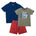 Organic Cotton Mix 'n' Match set of 3 | T-shirt & Shorts — organic cotton kids co-ord set India 2-6 years — Kiggle