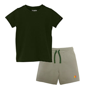 Organic Cotton Mix 'n' Match set of 2 | T-shirt & Shorts — organic cotton kids co-ord set India 2-6 years — Kiggle