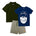Organic Cotton Mix 'n' Match set of 3 | T-shirt & Shorts — organic cotton kids co-ord set India 2-6 years — Kiggle