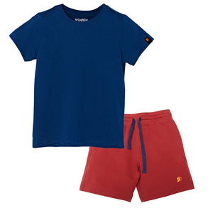 Organic Cotton Mix 'n' Match set of 2 | T-shirt & Shorts — organic cotton kids co-ord set India 2-6 years — Kiggle