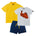 Organic Cotton Mix 'n' Match set of 3 | T-shirt & Shorts — organic cotton kids co-ord set India 2-6 years — Kiggle