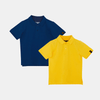 Classic Polo Duo - Navy & Mustard