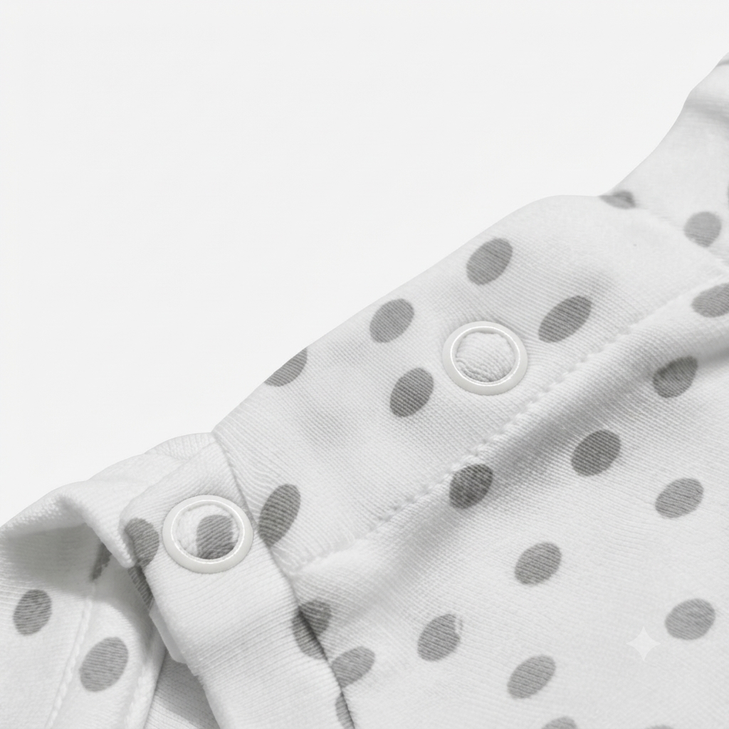 Half Sleeve Sleepsuit snap buttons