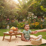 Baby shorty Monstera Leaf - organic cotton kids clothing - Kiggle