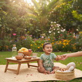 Baby shorty Monstera Leaf - organic cotton kids clothing - Kiggle