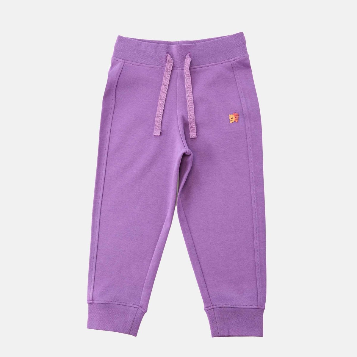 Baby Pant Orchid — organic cotton baby pants India 0-2 years elastic waistband — Kiggle