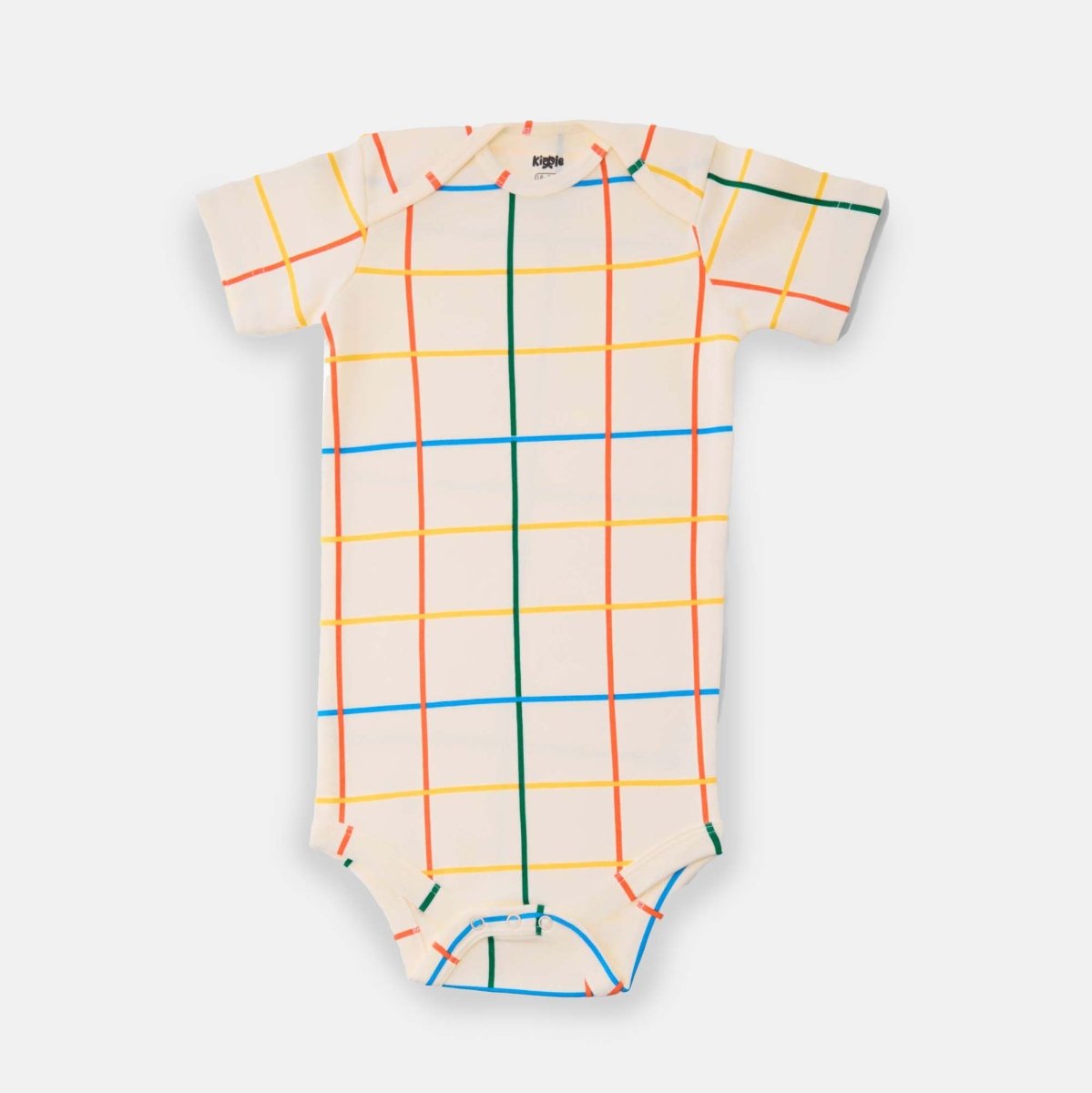 Babysuit Stripes — organic cotton babysuit India 0-2 years snap buttons — Kiggle