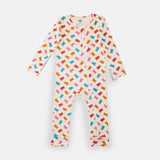 Diagonal Zipper Romper Gummy bear