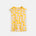 Wavy Sleeve Tee Flower — organic cotton girls wavy sleeve t-shirt India 2-6 years — Kiggle