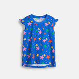Wavy Sleeve Tee Stars