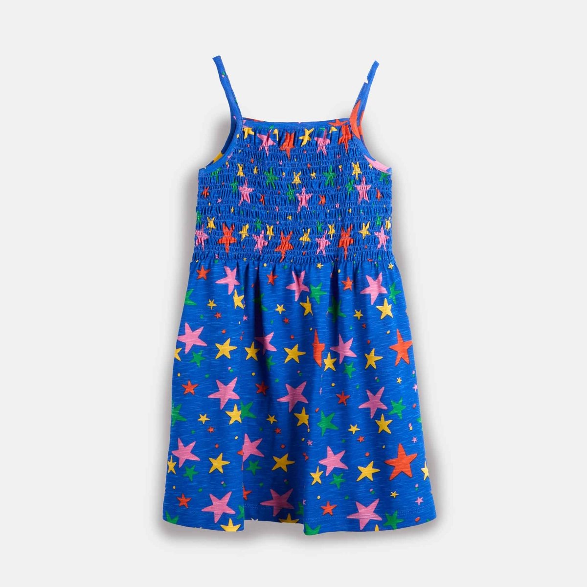 Smocked Dress Stars - organic cotton kids clothing - Kiggle