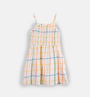Smocked Dress Stripes — organic cotton smocked dress India girls 2-6 years — Kiggle