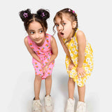 Frill Dress Flower pack of 3 - organic cotton kids clothing - Kiggle