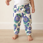 Baby wearing Kiggle Bloom organic cotton baby pant