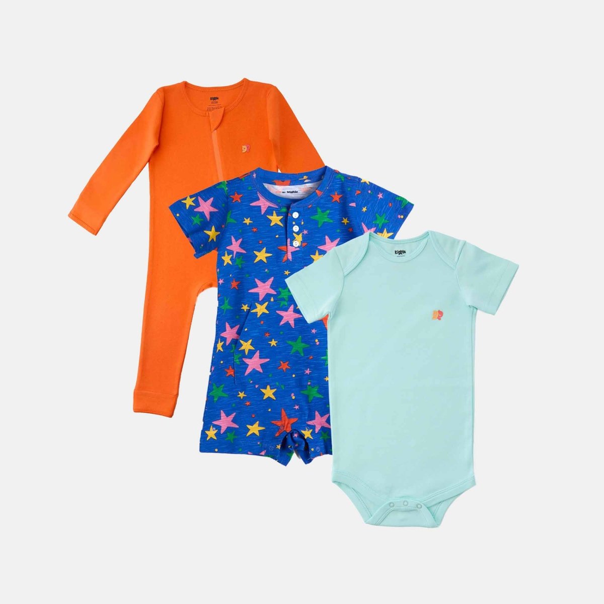 Baby Set Pack of 3 — organic cotton baby clothing set India 0-2 years — Kiggle