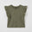 Frill Sleeve Top Olive — organic cotton girls frill sleeve top India 2-6 years — Kiggle