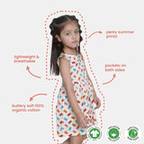 Frill Dress Flower pack of 3 - organic cotton kids clothing - Kiggle