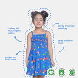 Smocked Dress Lime