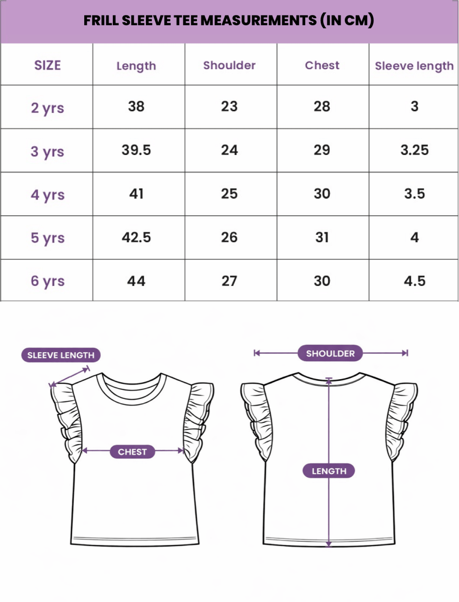 Frill tee Pack of 3 - organic cotton kids clothing - Kiggle