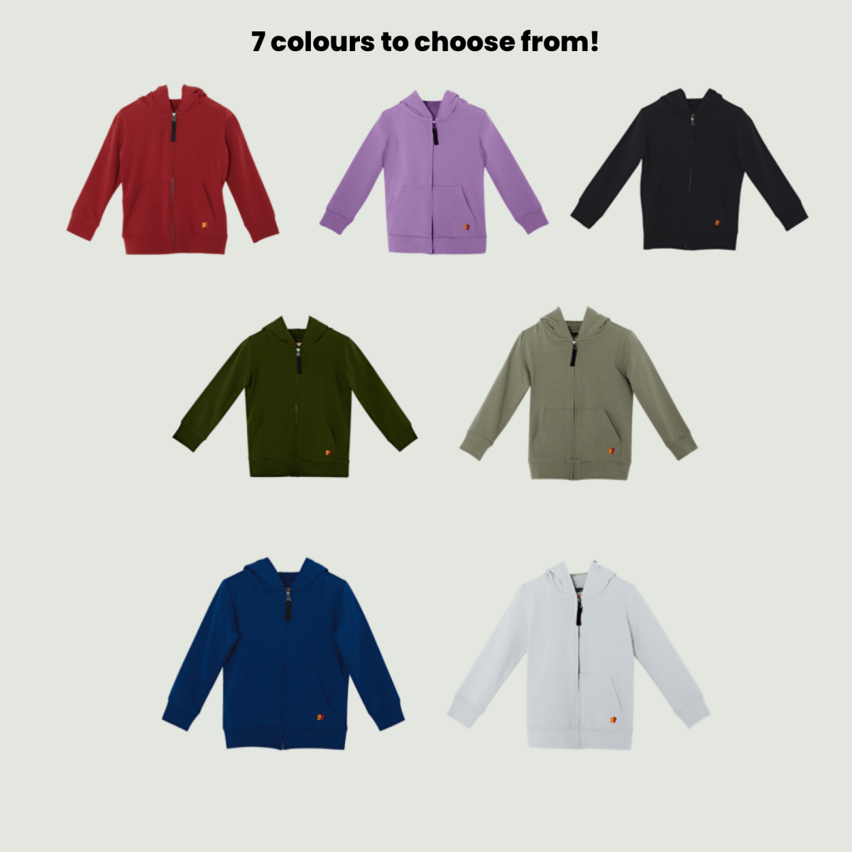 All Weather Hoodie Dry - Sage - organic cotton kids clothing - Kiggle