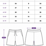 Long Shorts - Bear pattern - organic cotton kids clothing - Kiggle