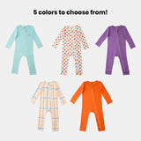 Diagonal Zipper Romper Carrot