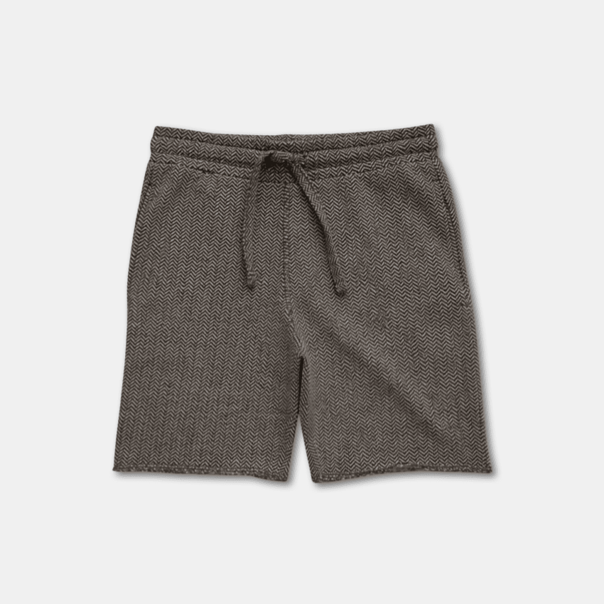 Long Shorts - Bear pattern - organic cotton kids clothing - Kiggle