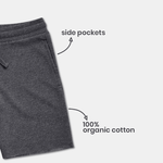 Long Shorts - Bear pattern - organic cotton kids clothing - Kiggle