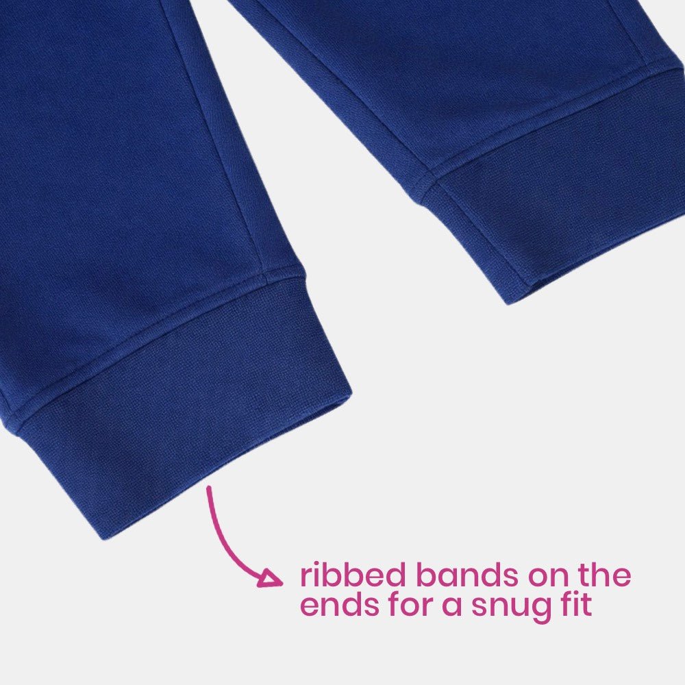 All Weather Joggers Navy - organic cotton kids clothing - Kiggle