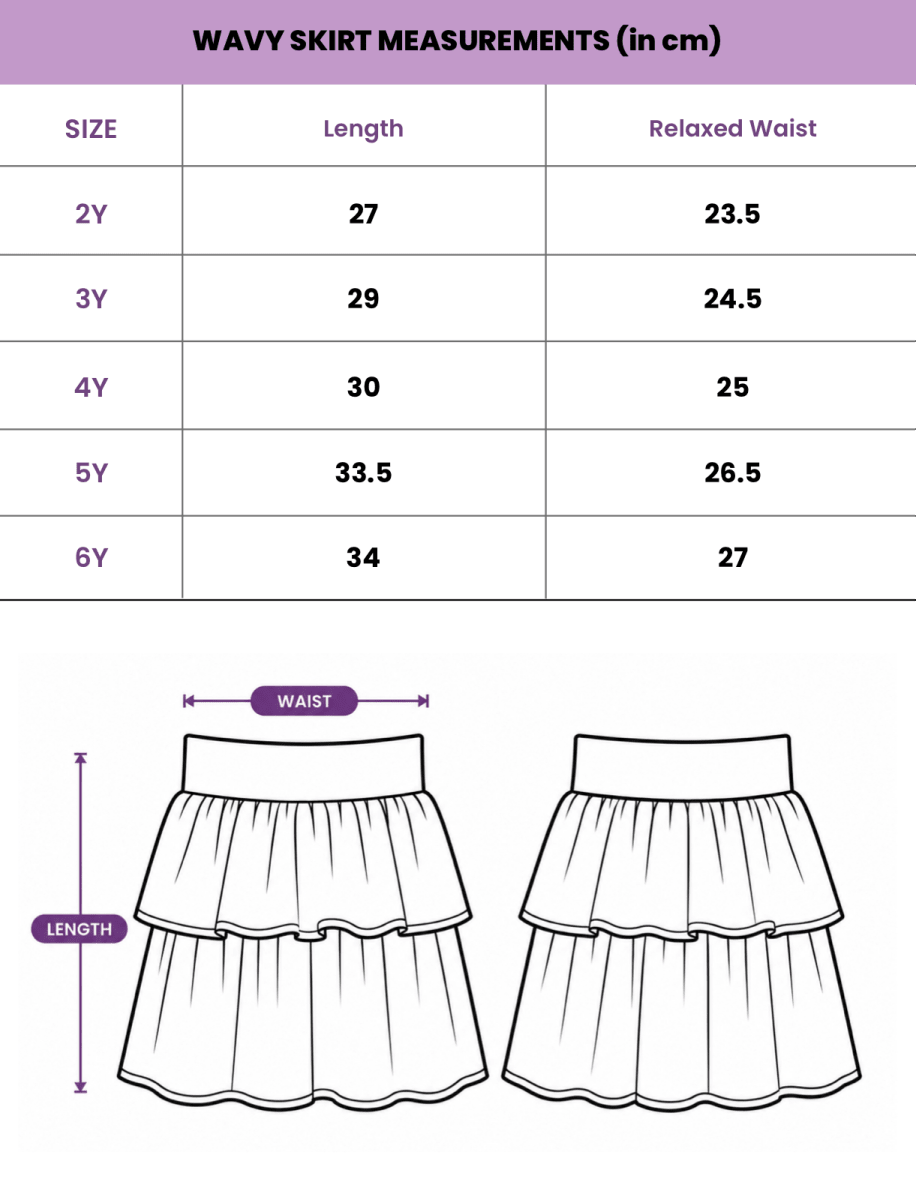 Wavy Skirt Lime - organic cotton kids clothing - Kiggle