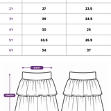 Wavy Skirt Lime - organic cotton kids clothing - Kiggle
