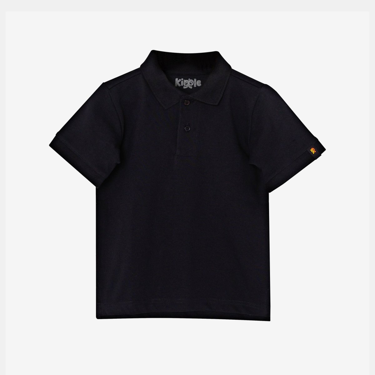 Classic Polo Carbon — organic cotton kids polo t-shirt India pique fabric 2-6 years — Kiggle