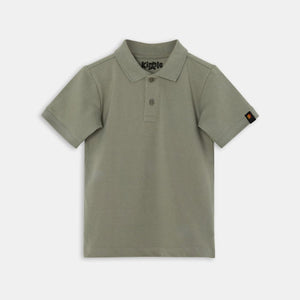 Classic Polo Dry-Sage — organic cotton kids polo t-shirt India pique fabric 2-6 years — Kiggle