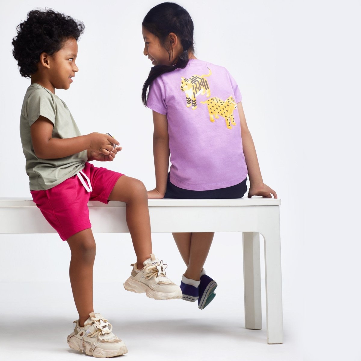 Best Friends Forever (BFF) Lavender - organic cotton kids clothing - Kiggle