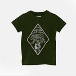Explore Co - ord Set | Graphic Tee & Track Shorts | Forest & Grey - organic cotton kids clothing - Kiggle