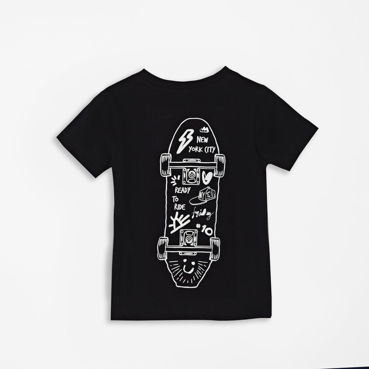 NYC Skater Tee Carbon - organic cotton kids clothing - Kiggle