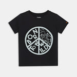 Born to be Wild Co - ord Set | Graphic Tee & Terry Shorts | Carbon & Snow - organic cotton kids clothing - Kiggle