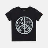 Born to be Wild Co - ord Set | Graphic Tee & Terry Shorts | Carbon & Snow - organic cotton kids clothing - Kiggle