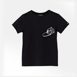 NYC Skater Co - ord Set | Graphic Tee & Terry Shorts | Carbon & Carbon - organic cotton kids clothing - Kiggle