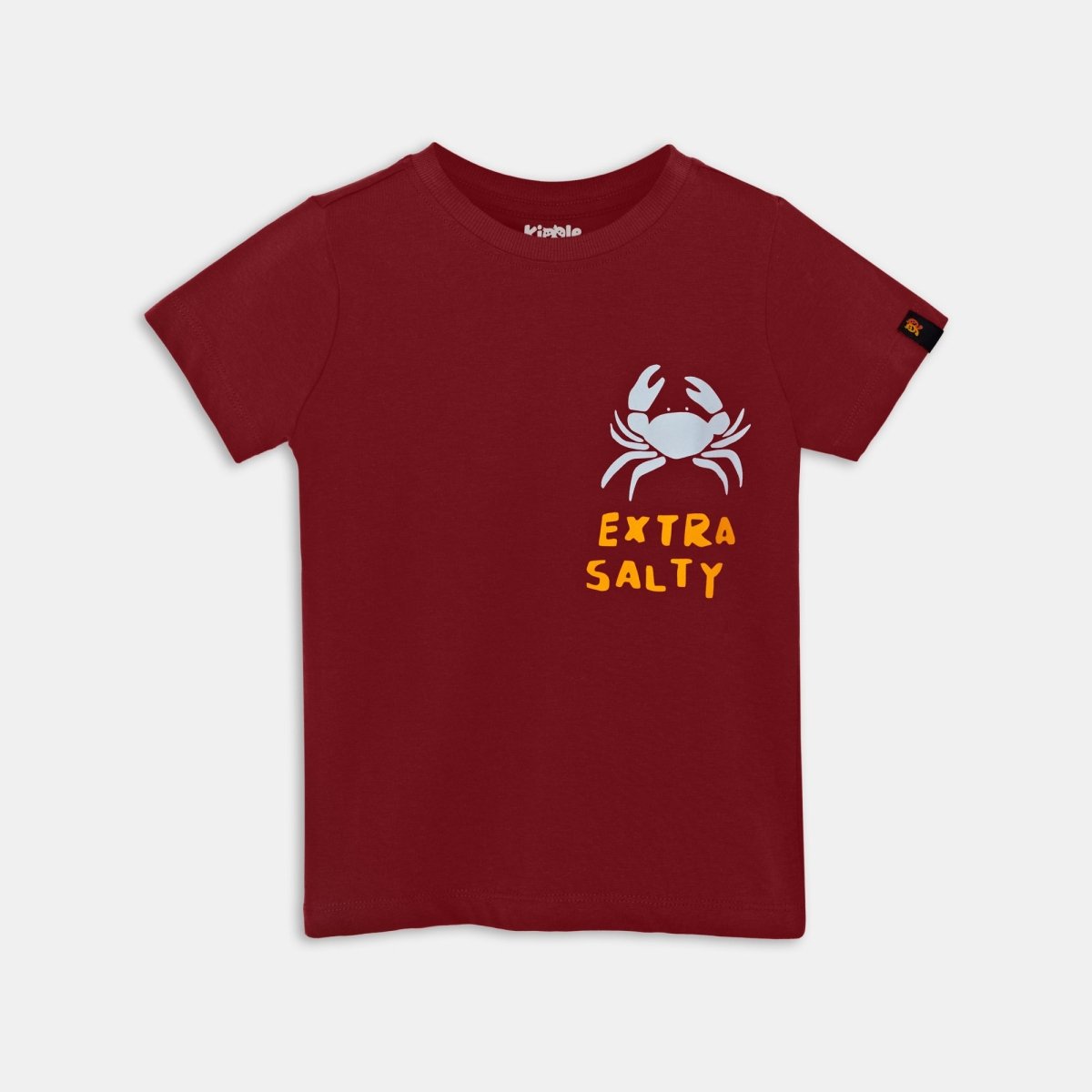 Extra Salty Tee Clay — organic cotton kids graphic t-shirt India water-based print — Kiggle