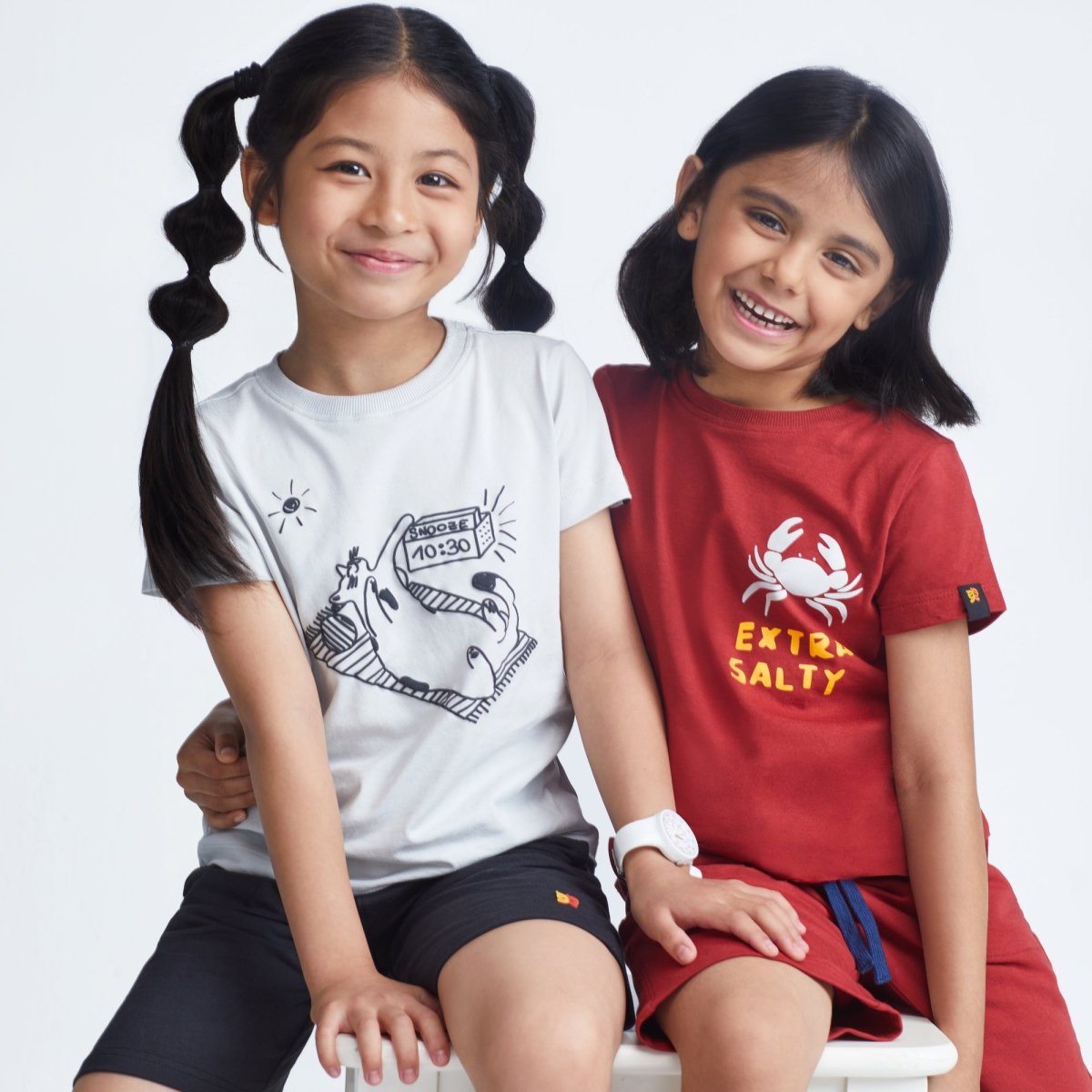 Snooze Tee Snow - organic cotton kids clothing - Kiggle
